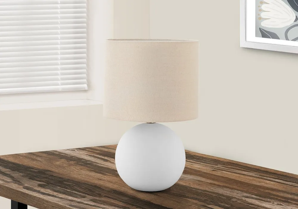 16 Inch Cream Contemporary Table Lamp