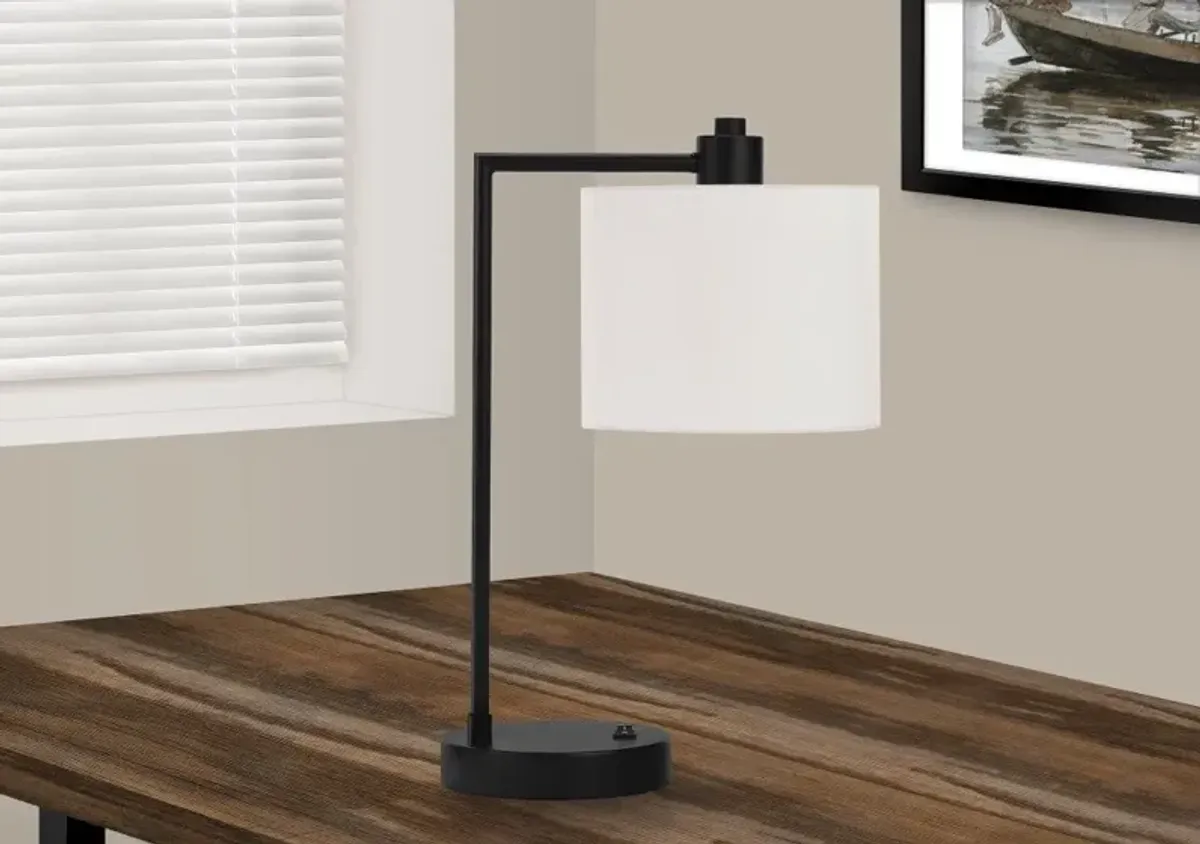 19 Inch Black Modern Metal Table Lamp