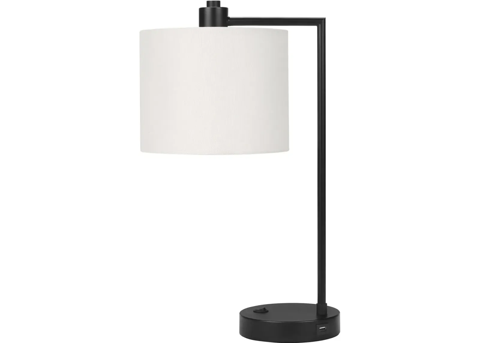 19 Inch Black Modern Metal Table Lamp