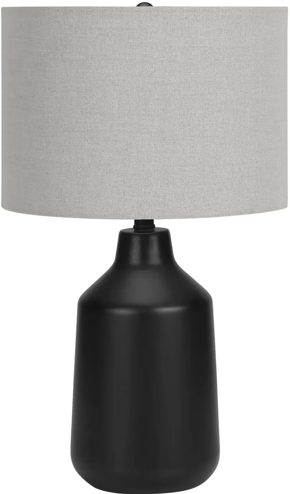 24 Inch Black Concrete Table Lamp