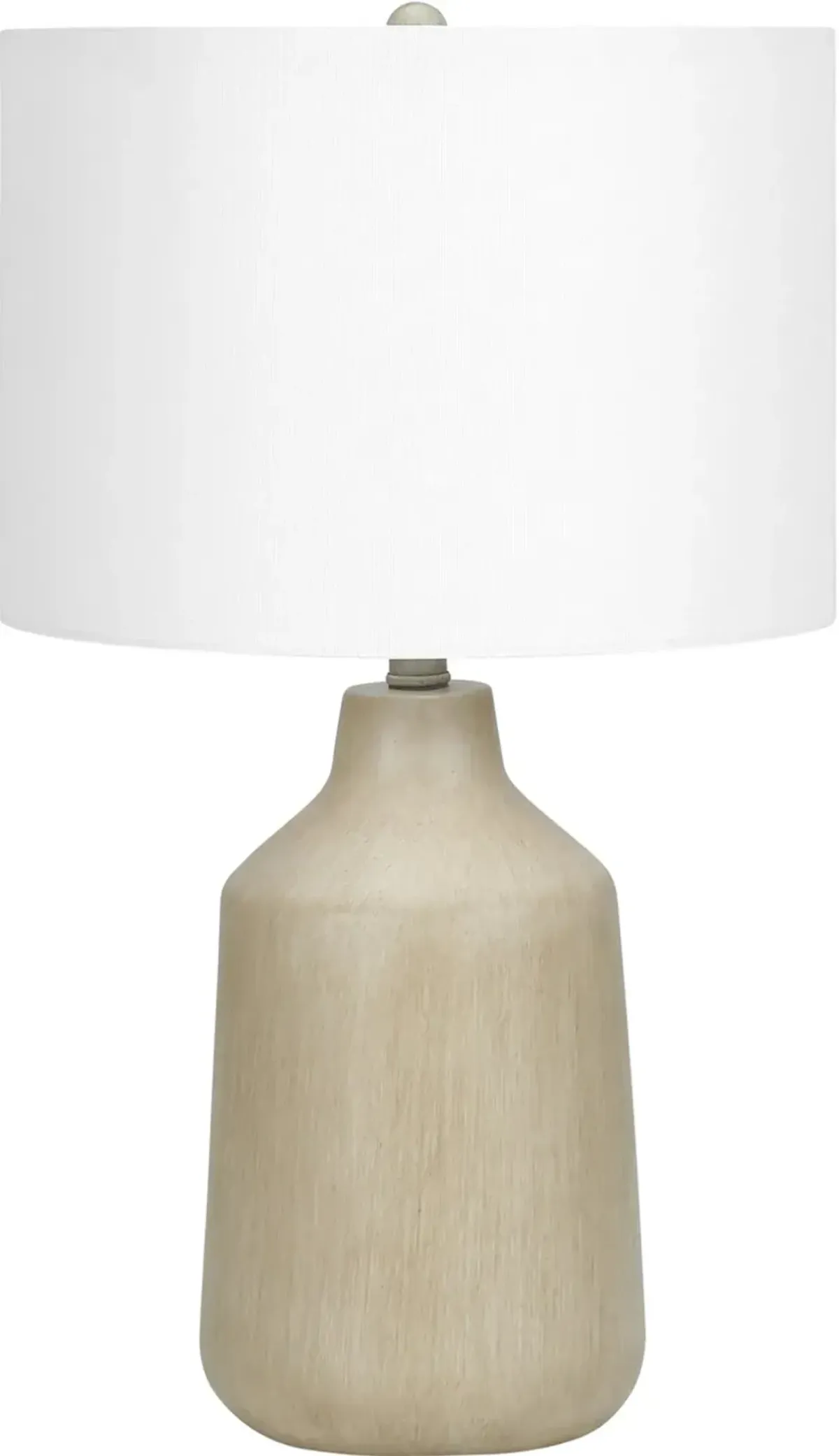 24 Inch Beige Concrete Table Lamp