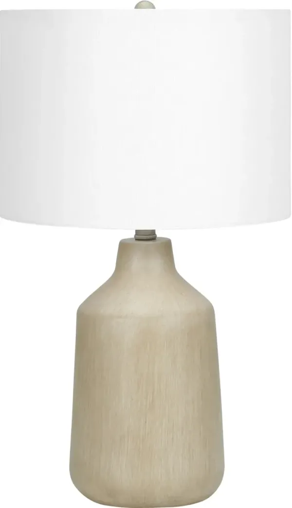 24 Inch Beige Concrete Table Lamp