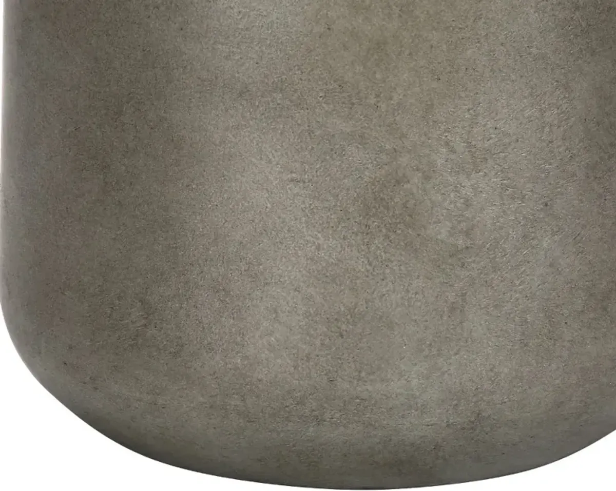 24 Inch Gray Concrete Table Lamp