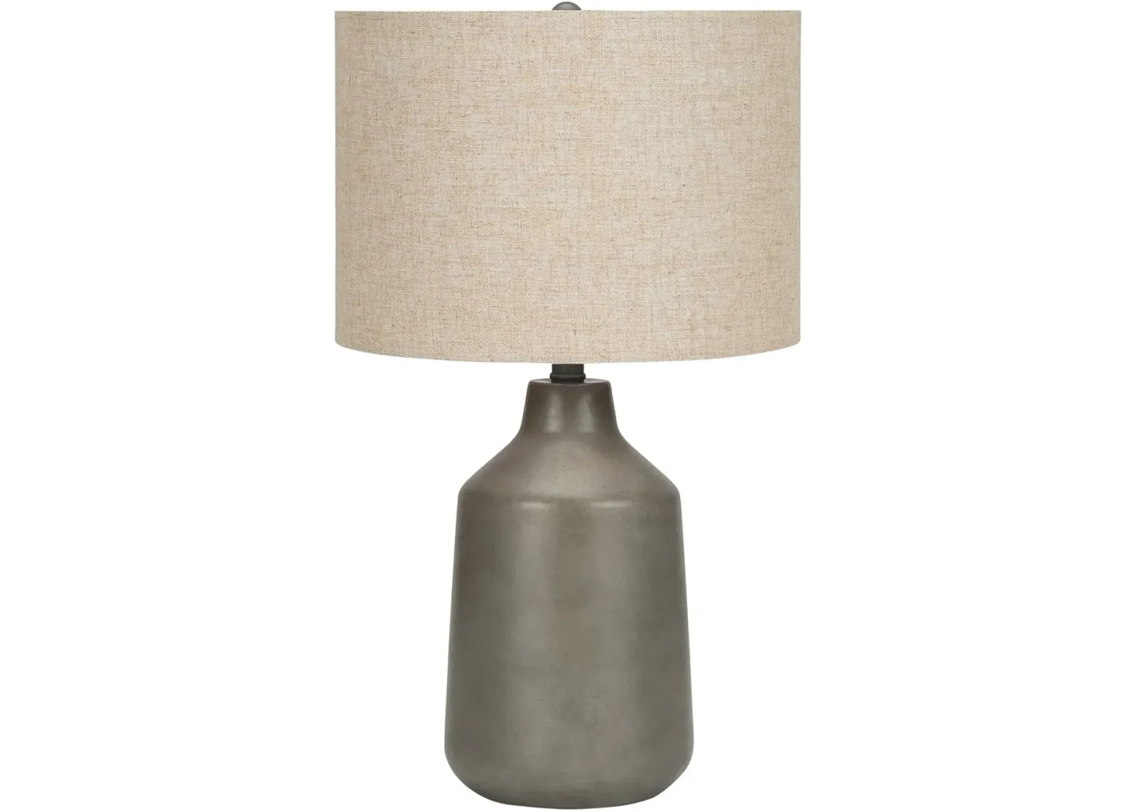 24 Inch Gray Concrete Table Lamp