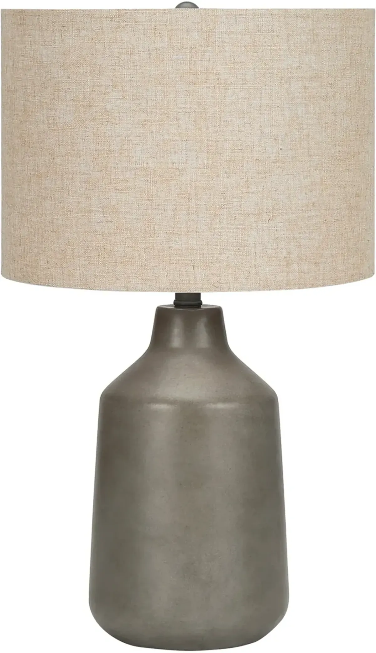 24 Inch Gray Concrete Table Lamp