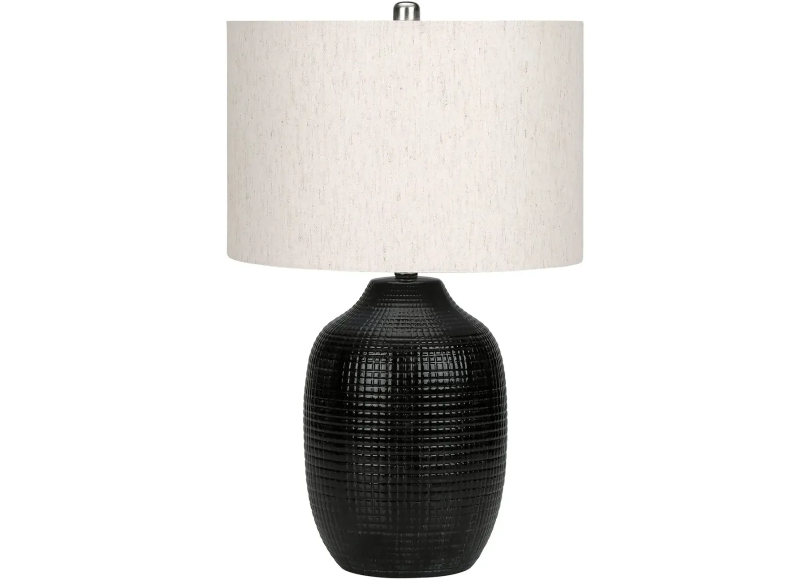 26 Inch Black Ceramic Table Lamp