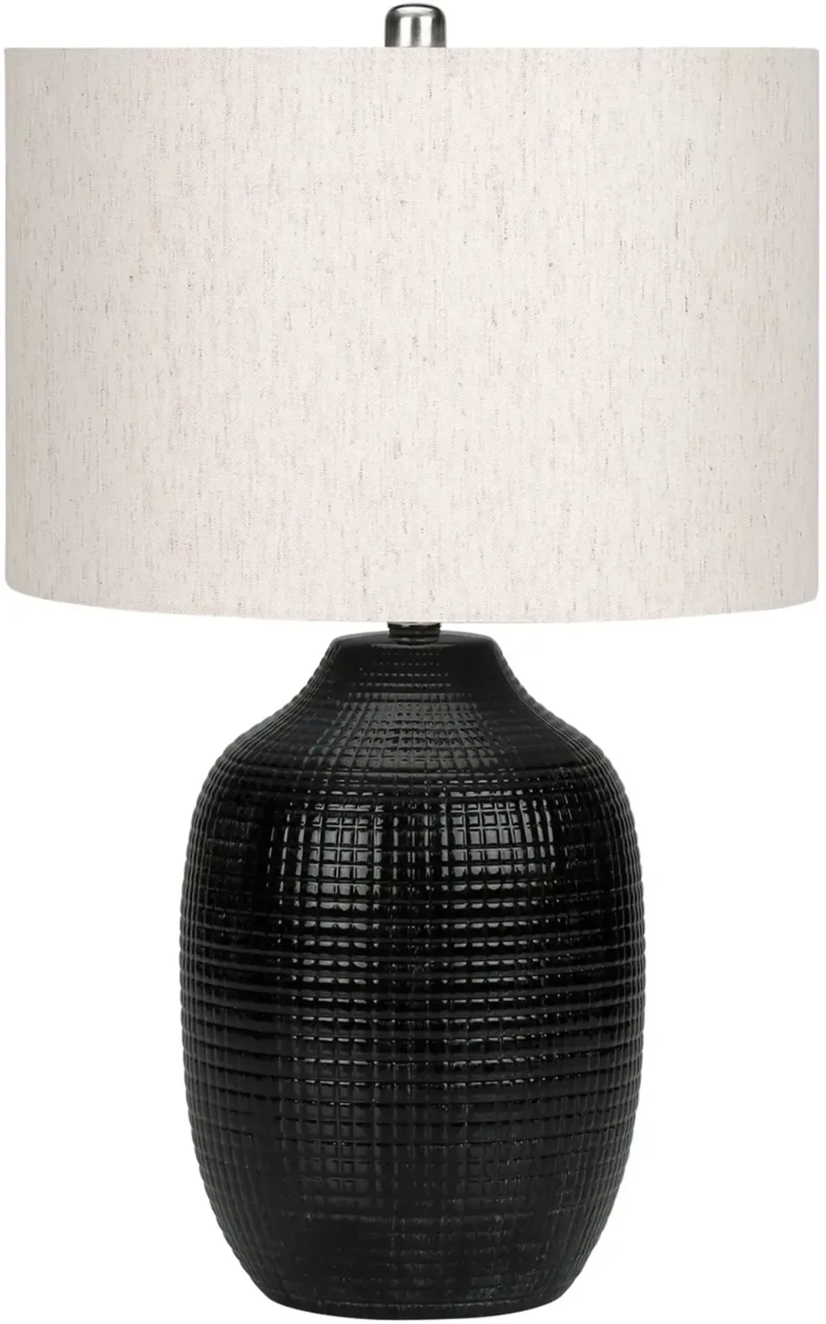 26 Inch Black Ceramic Table Lamp