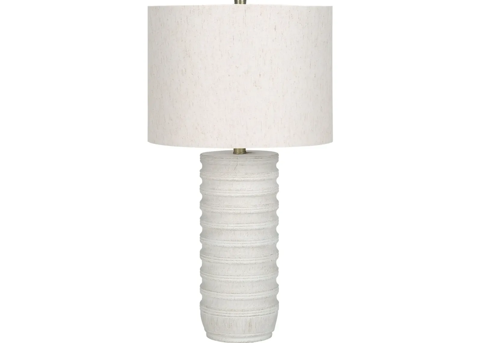 28 Inch Cream Resin Transitional Table Lamp