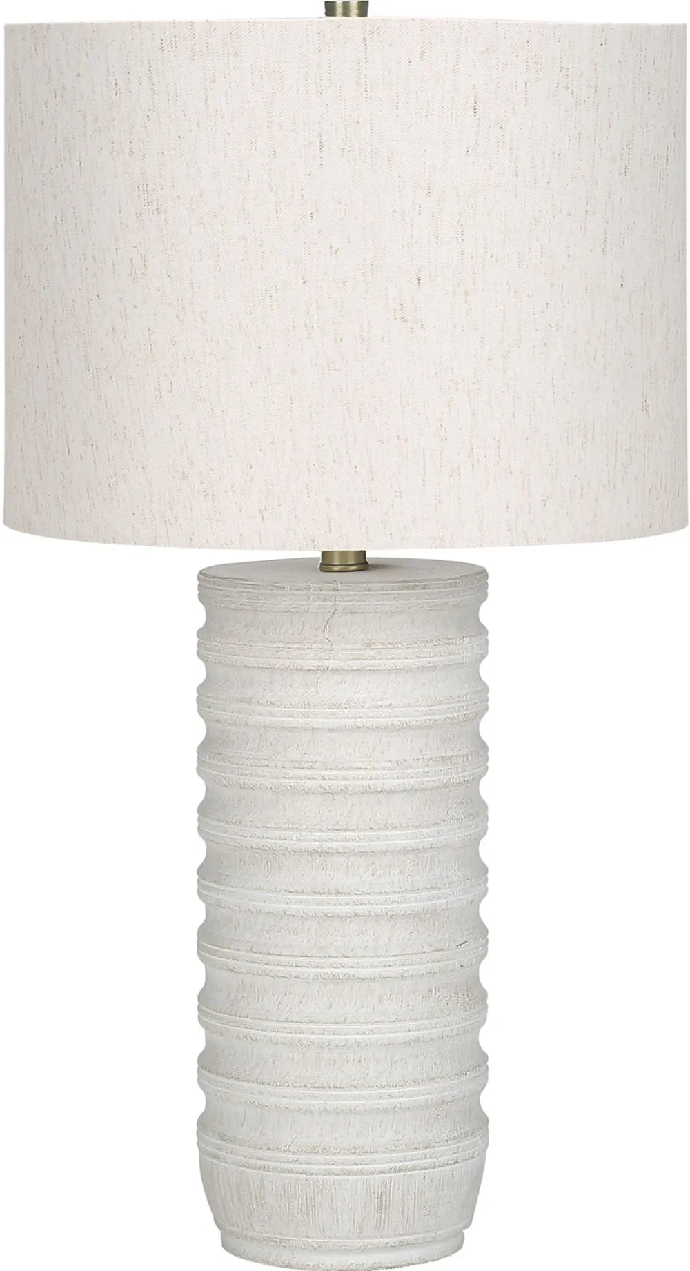 28 Inch Cream Resin Transitional Table Lamp