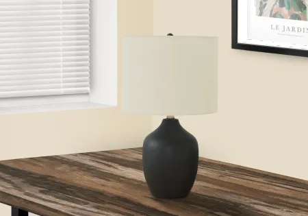 22 Inch Black Ceramic Table Lamp