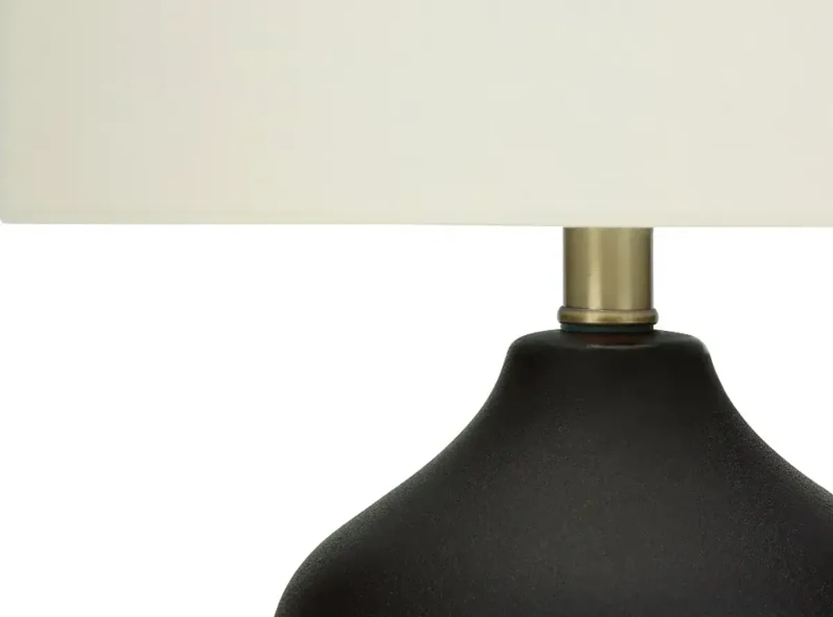 22 Inch Black Ceramic Table Lamp