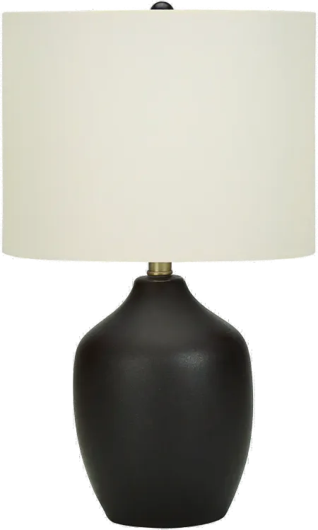 22 Inch Black Ceramic Table Lamp