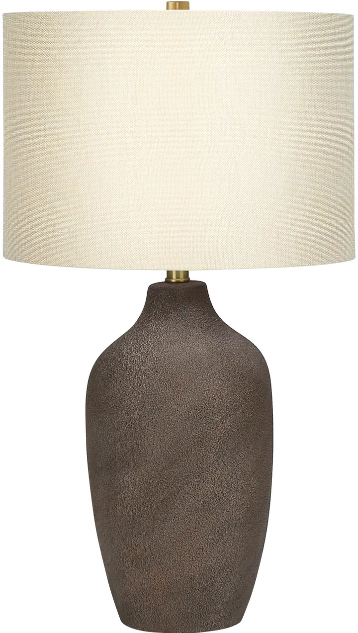 27 Inch Gray Ceramic Table Lamp