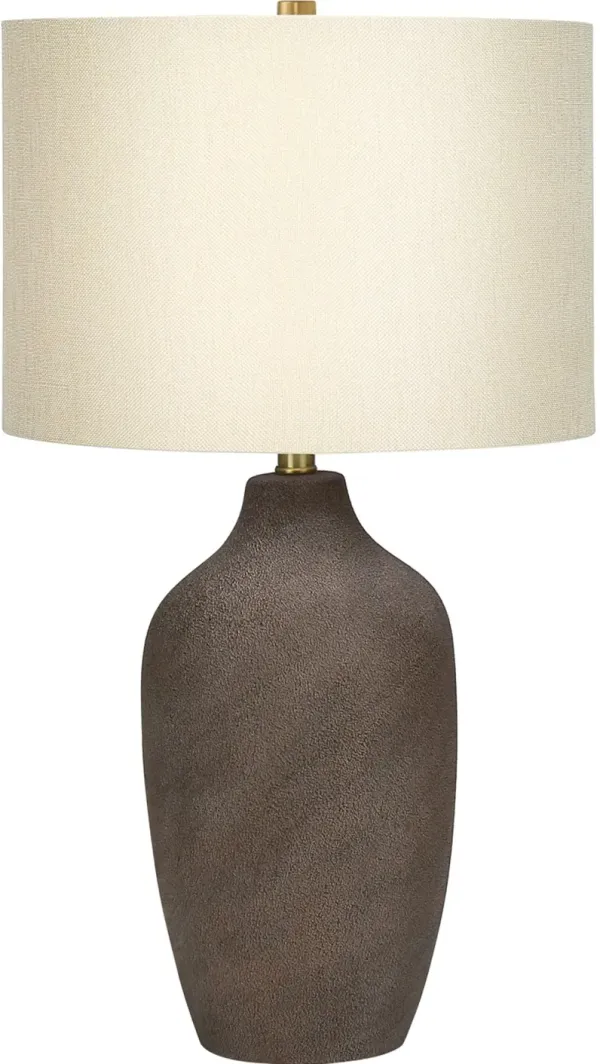 27 Inch Gray Ceramic Table Lamp