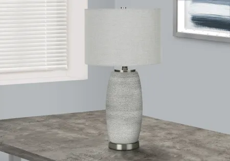 25 Inch Gray Table Lamp