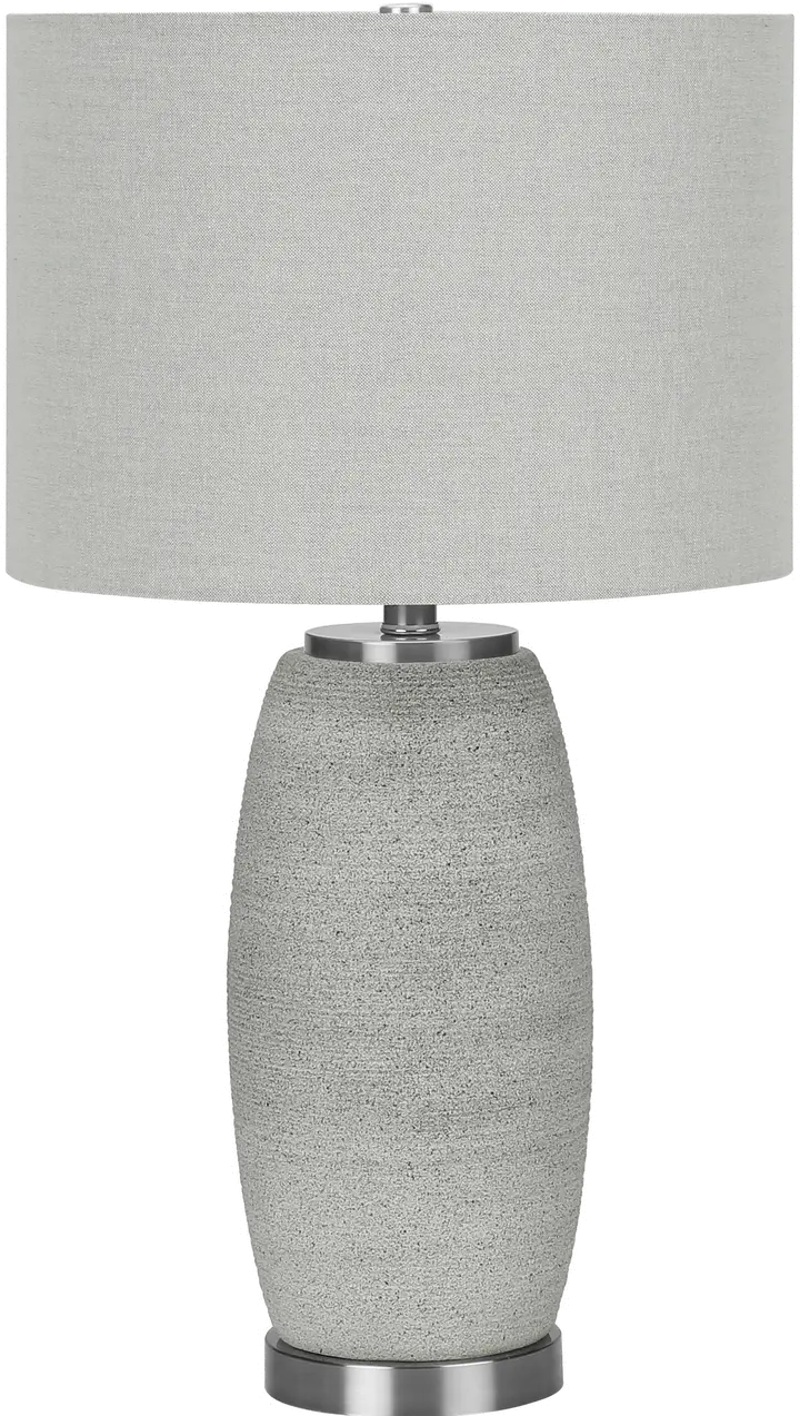 25 Inch Gray Table Lamp