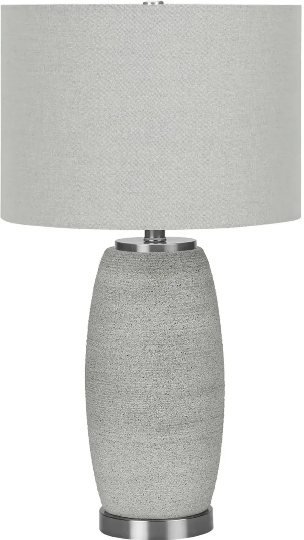 25 Inch Gray Table Lamp