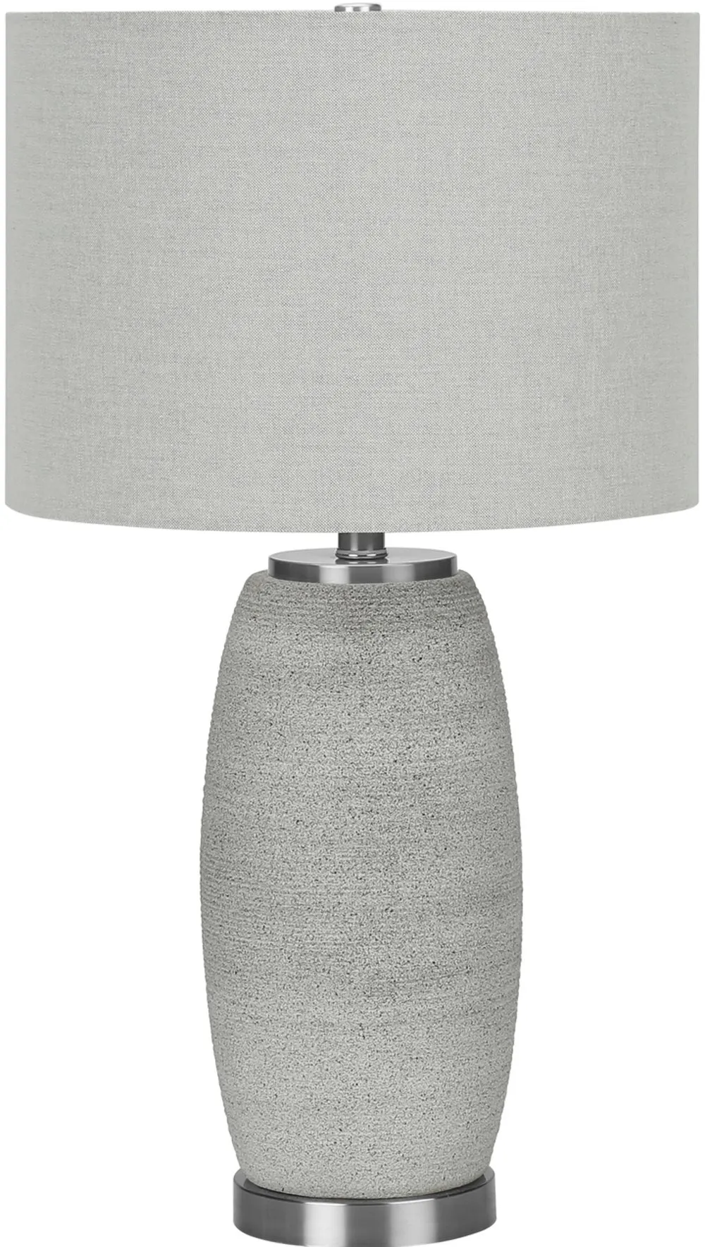 25 Inch Gray Table Lamp