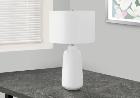 26 Inch Cream White Ceramic Table Lamp