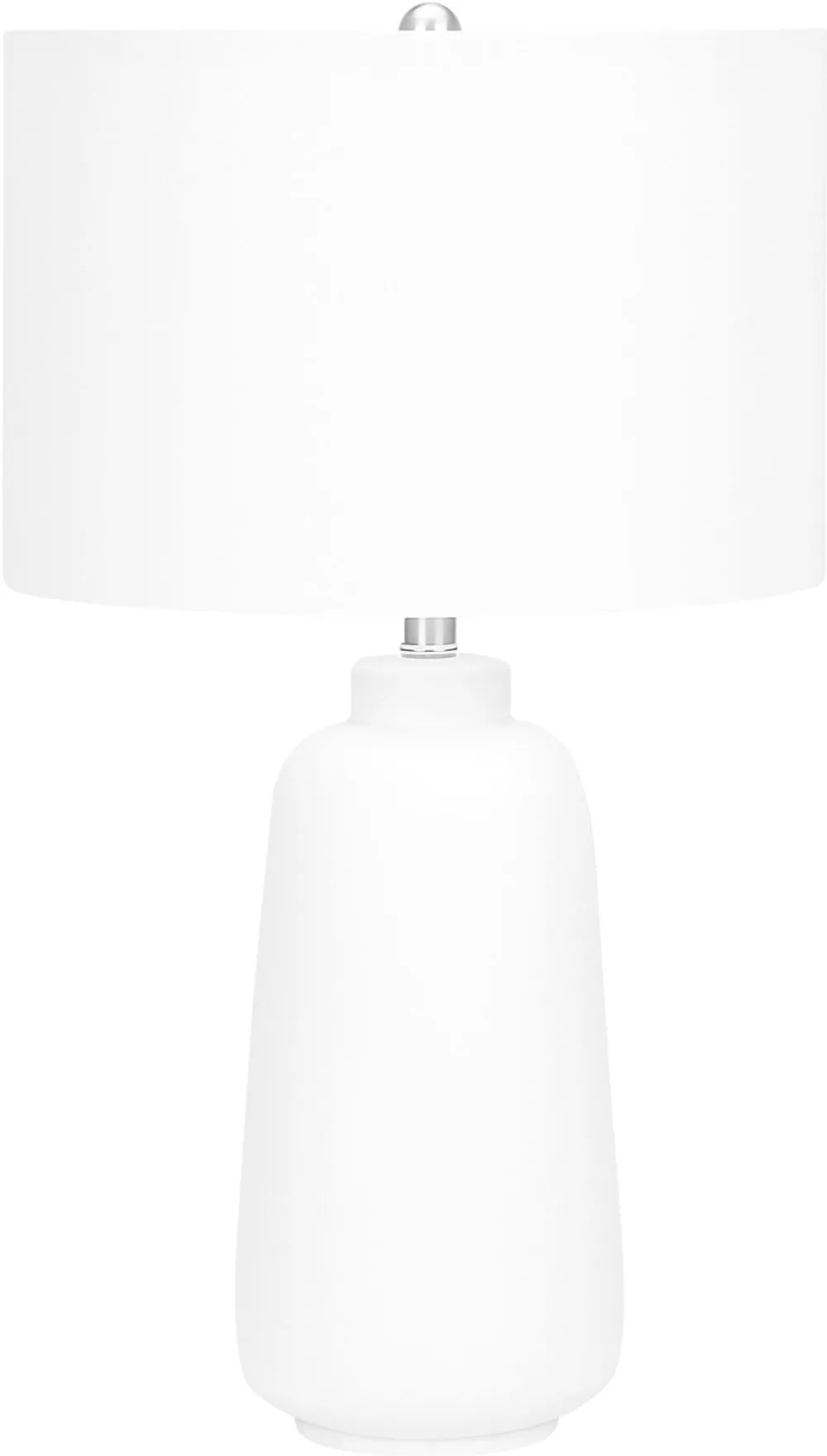 26 Inch Cream White Ceramic Table Lamp