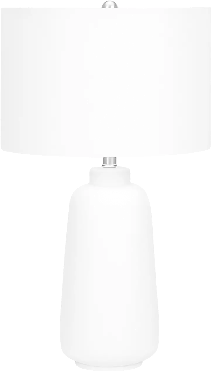 26 Inch Cream White Ceramic Table Lamp