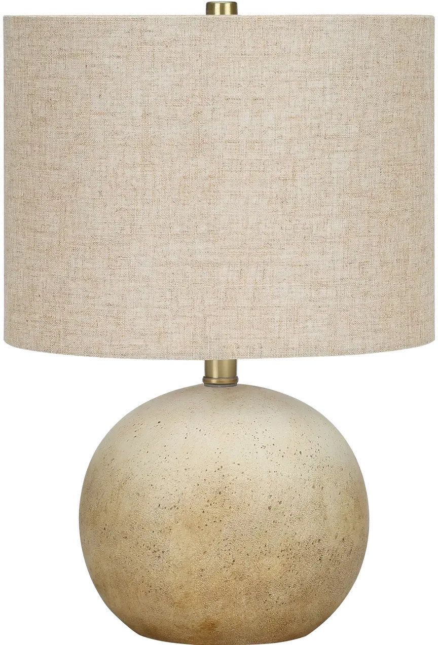 20 Inch Beige Concrete Table Lamp