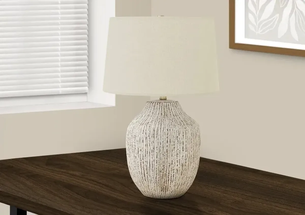 26 Inch Cream Ceramic Table Lamp