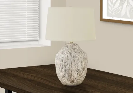 26 Inch Cream Ceramic Table Lamp