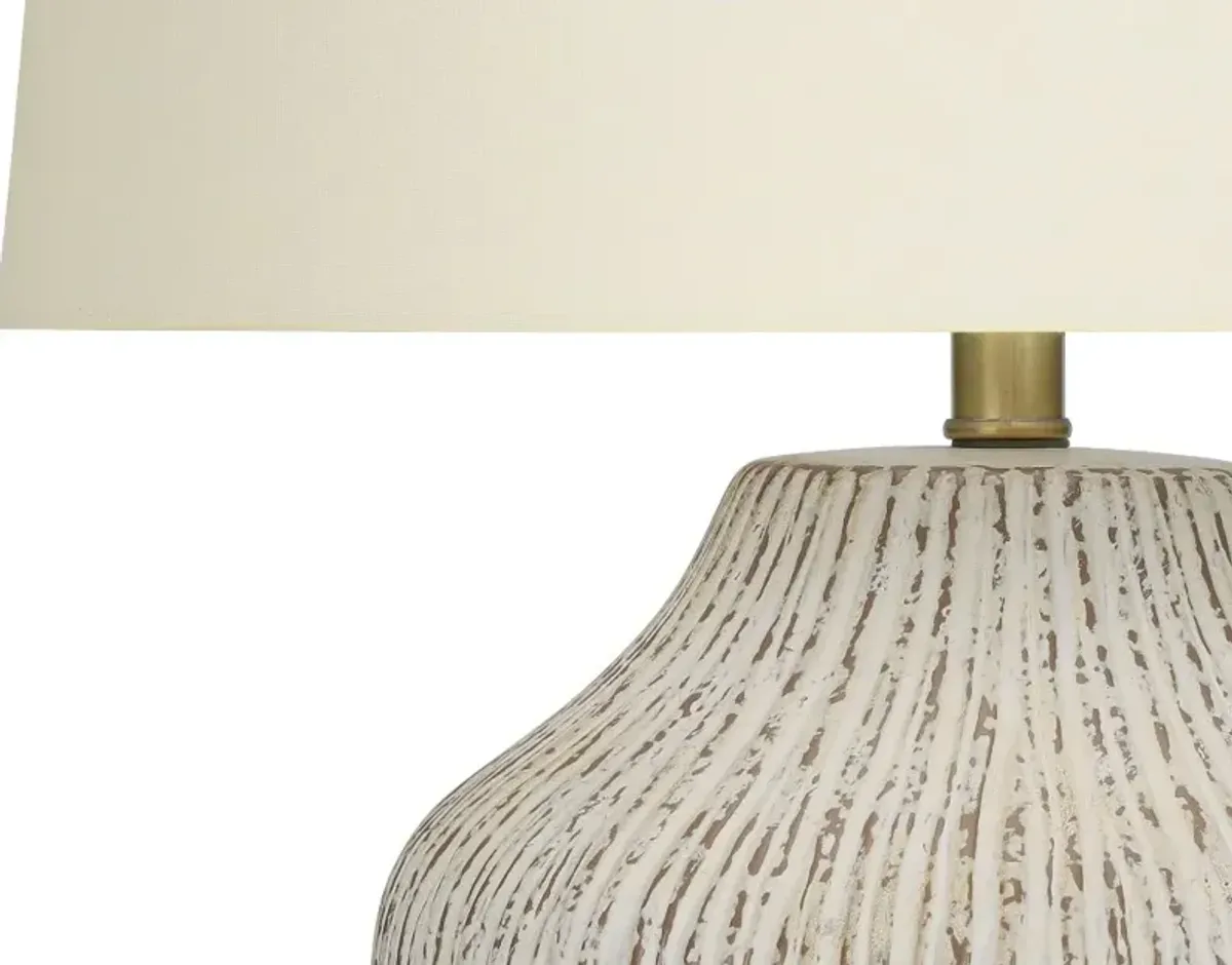 26 Inch Cream Ceramic Table Lamp