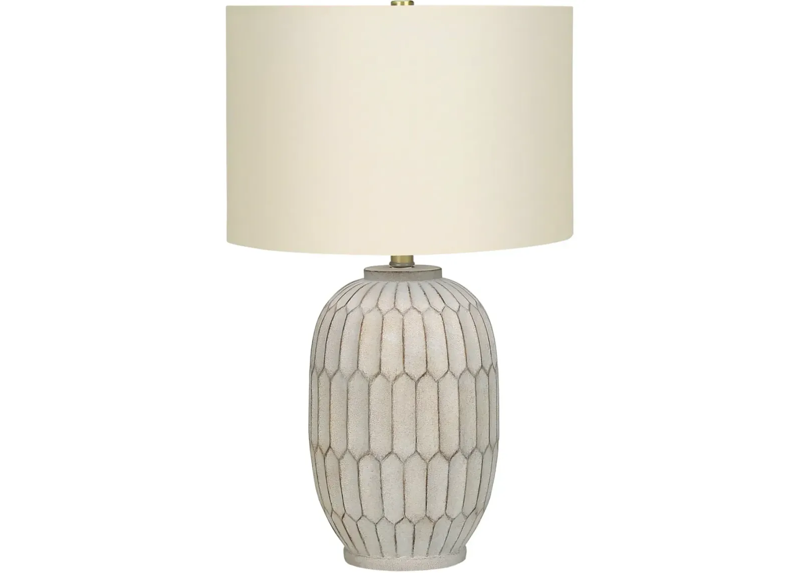 24 Inch Cream Resin Table Lamp