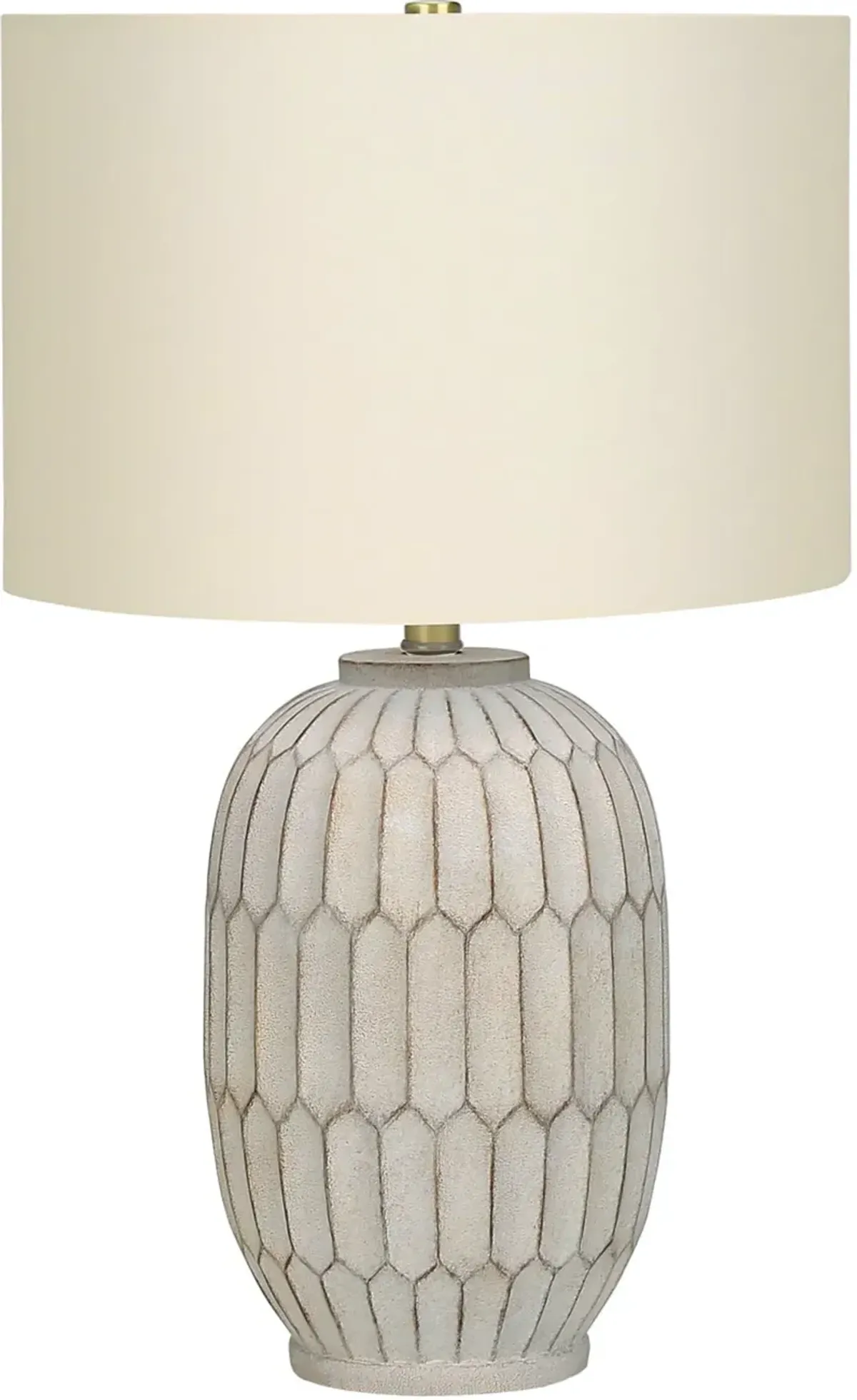 24 Inch Cream Resin Table Lamp