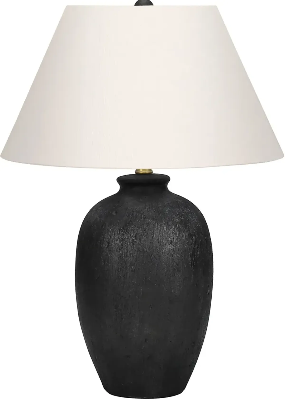 24 Inch Black Ceramic Table Lamp