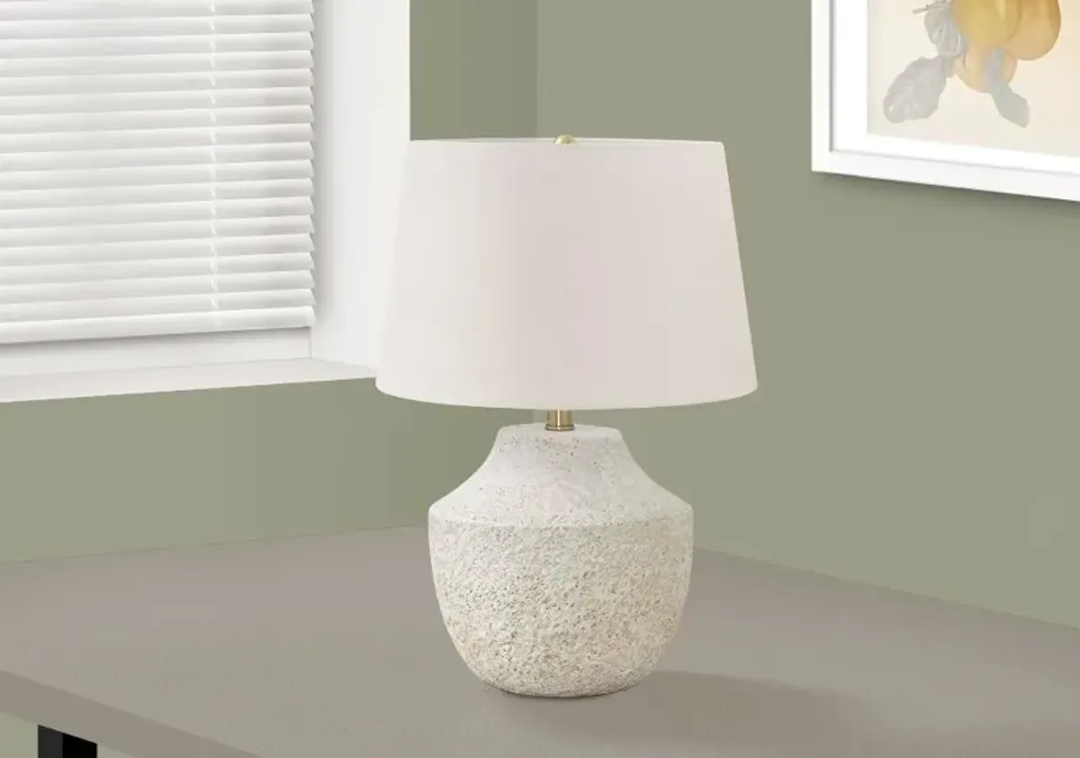 20 Inch Cream Concrete Table Lamp