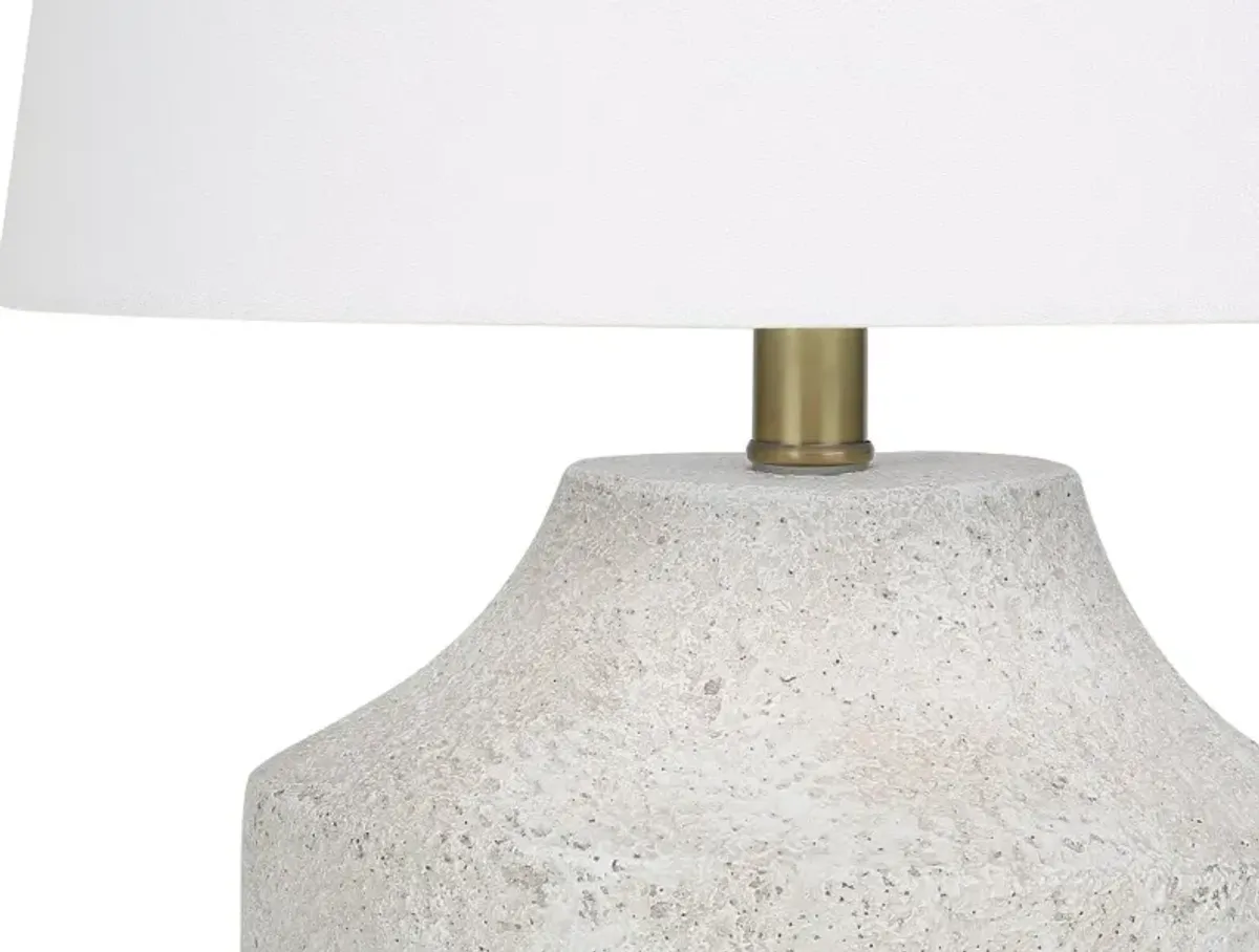 20 Inch Cream Concrete Table Lamp