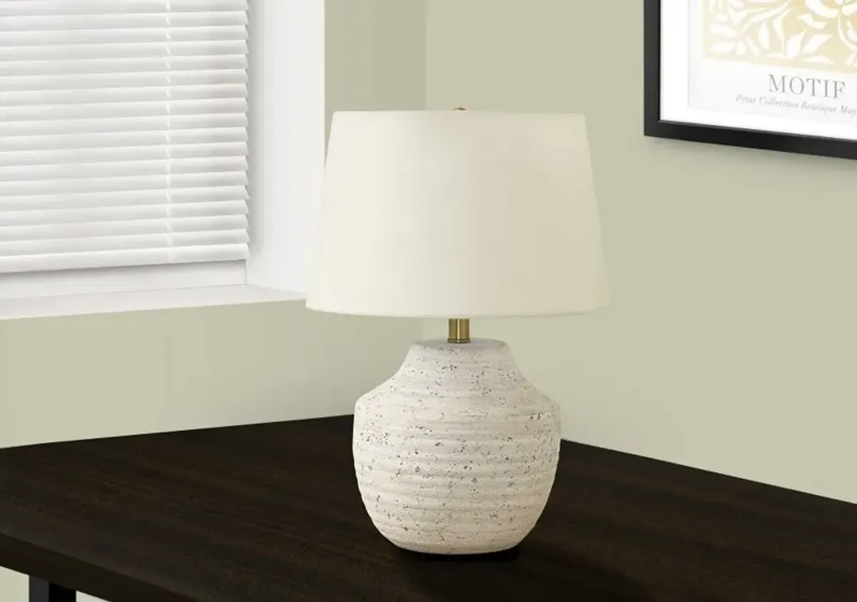 20 Inch Cream Concrete Table Lamp