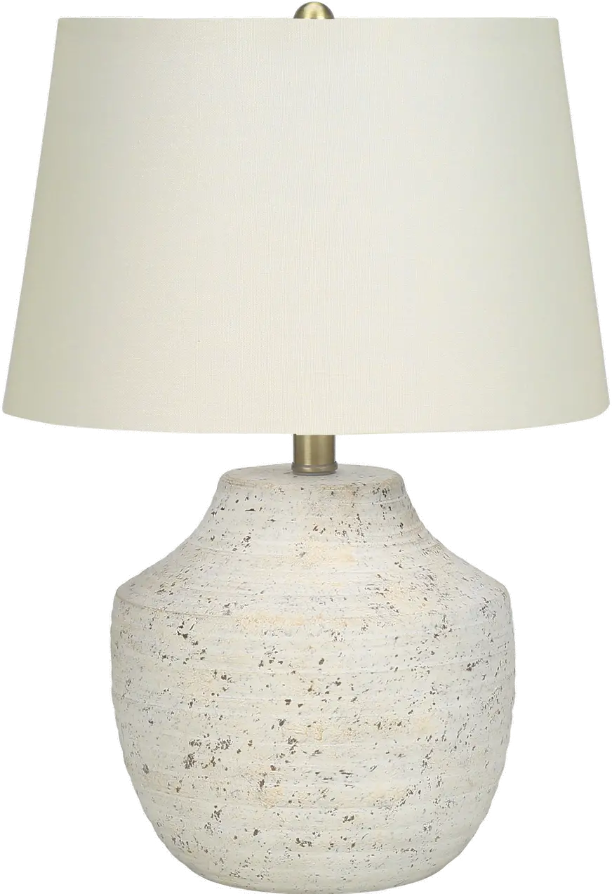 20 Inch Cream Concrete Table Lamp