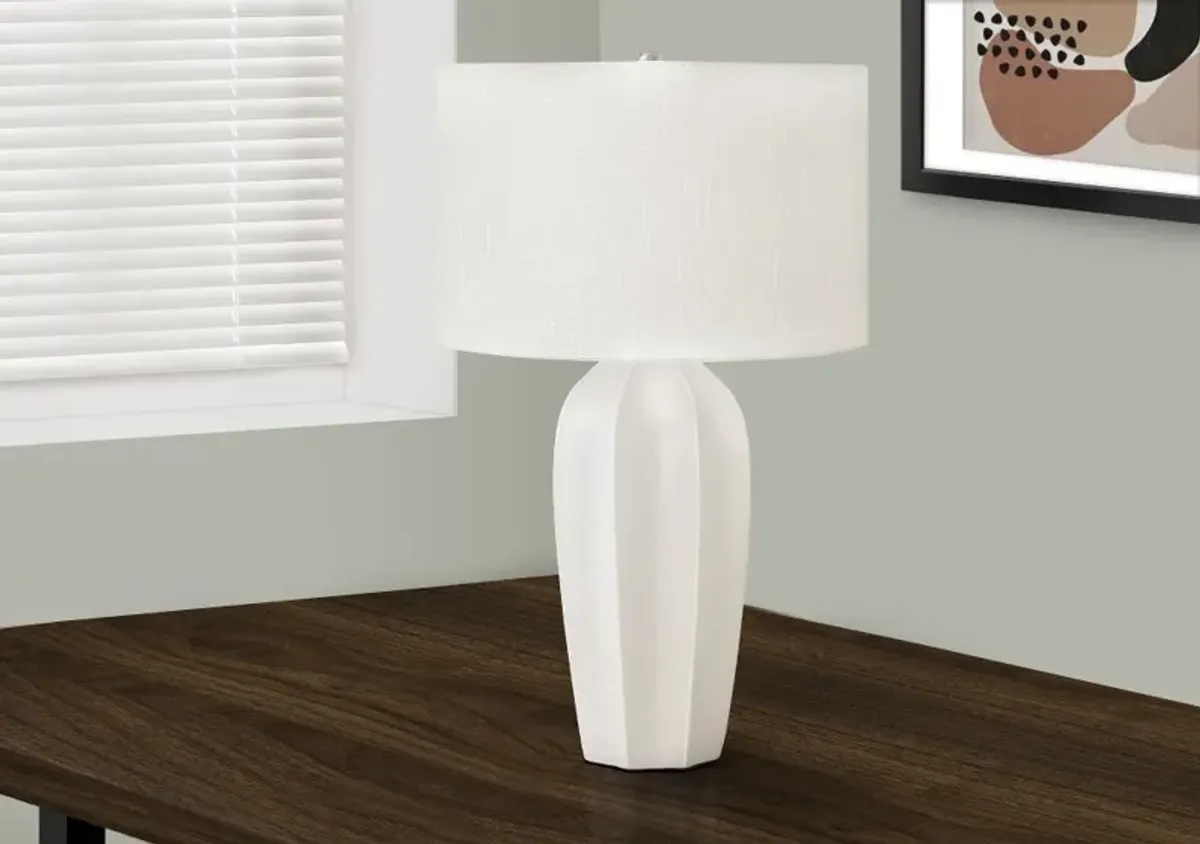 27 Inch Cream Ceramic Table Lamp