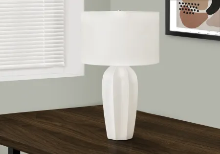 27 Inch Cream Ceramic Table Lamp