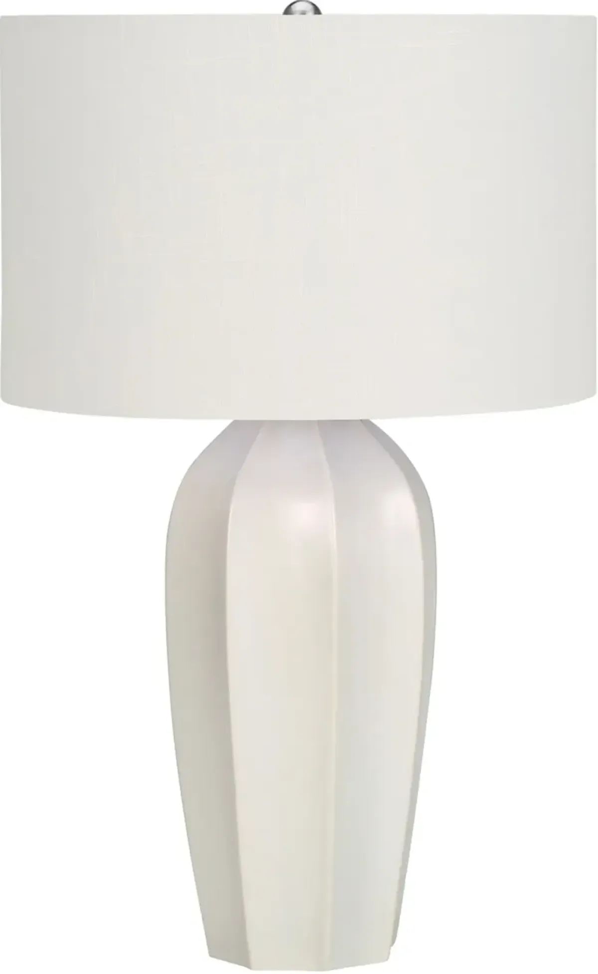 27 Inch Cream Ceramic Table Lamp