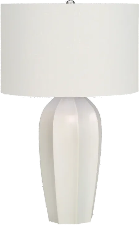 27 Inch Cream Ceramic Table Lamp