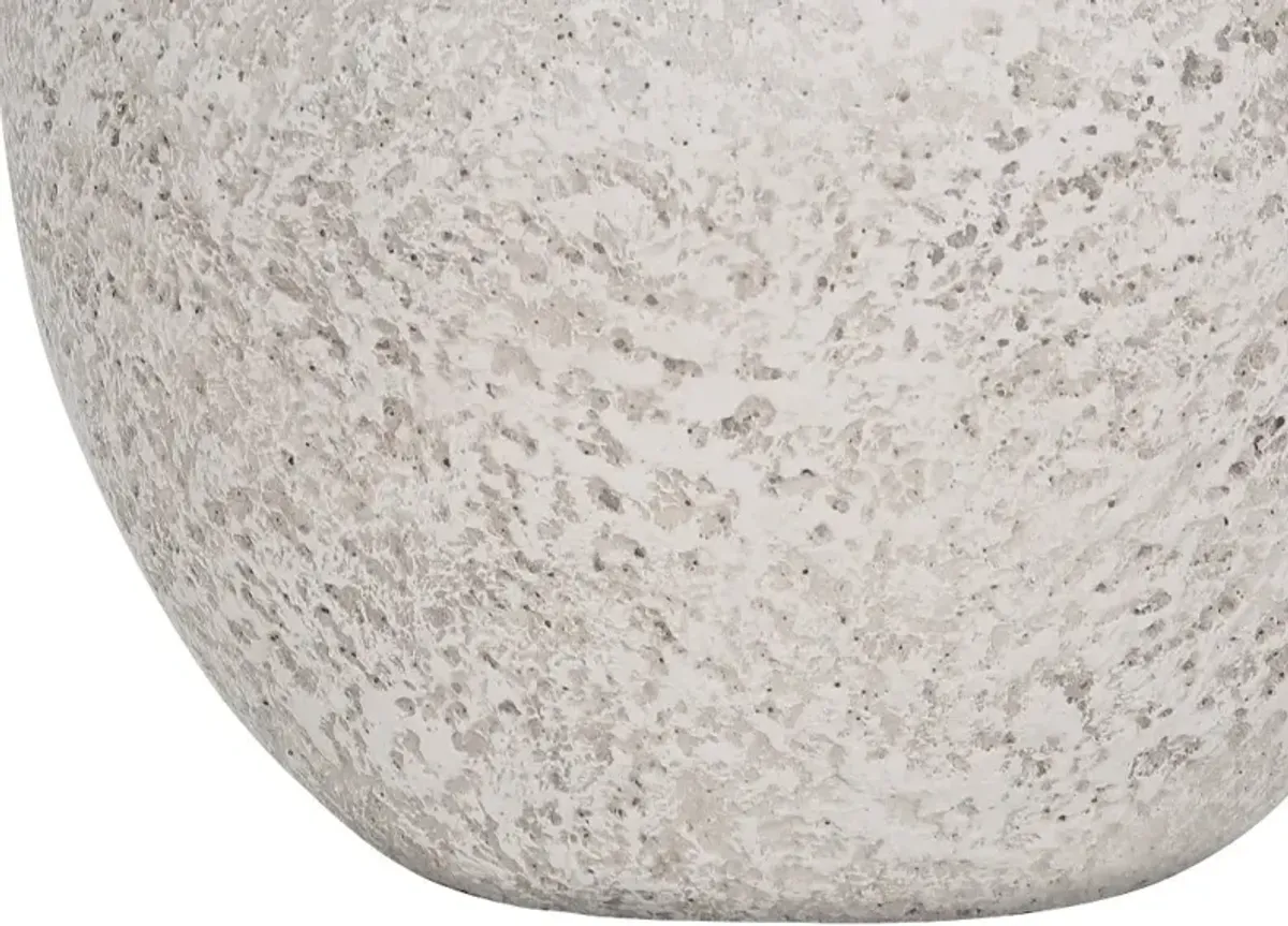 22" Cream Concrete Table Lamp