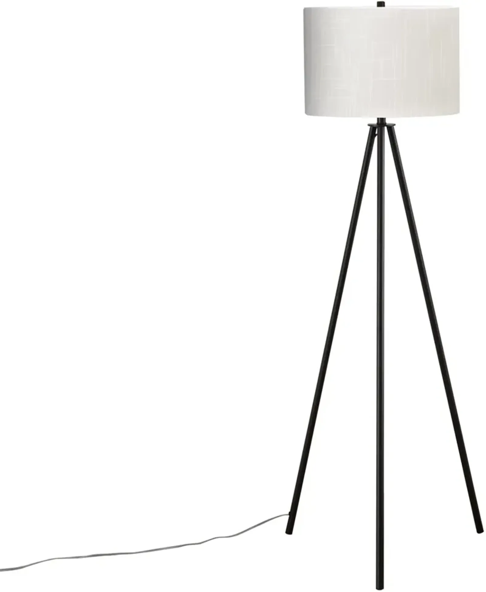 63 Inch Black Metal Floor Lamp