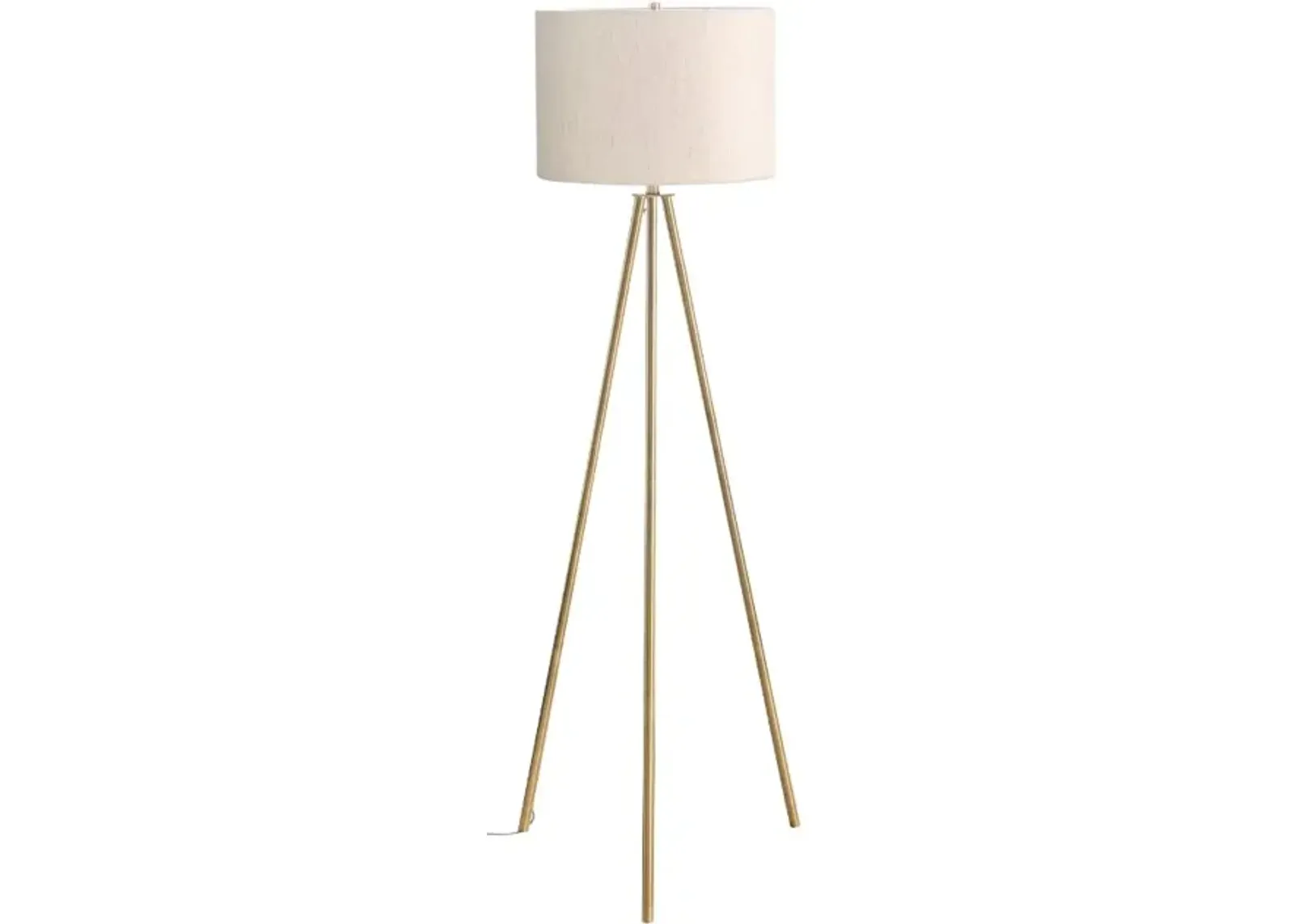 63-Inch Brass Metal Floor Lamp