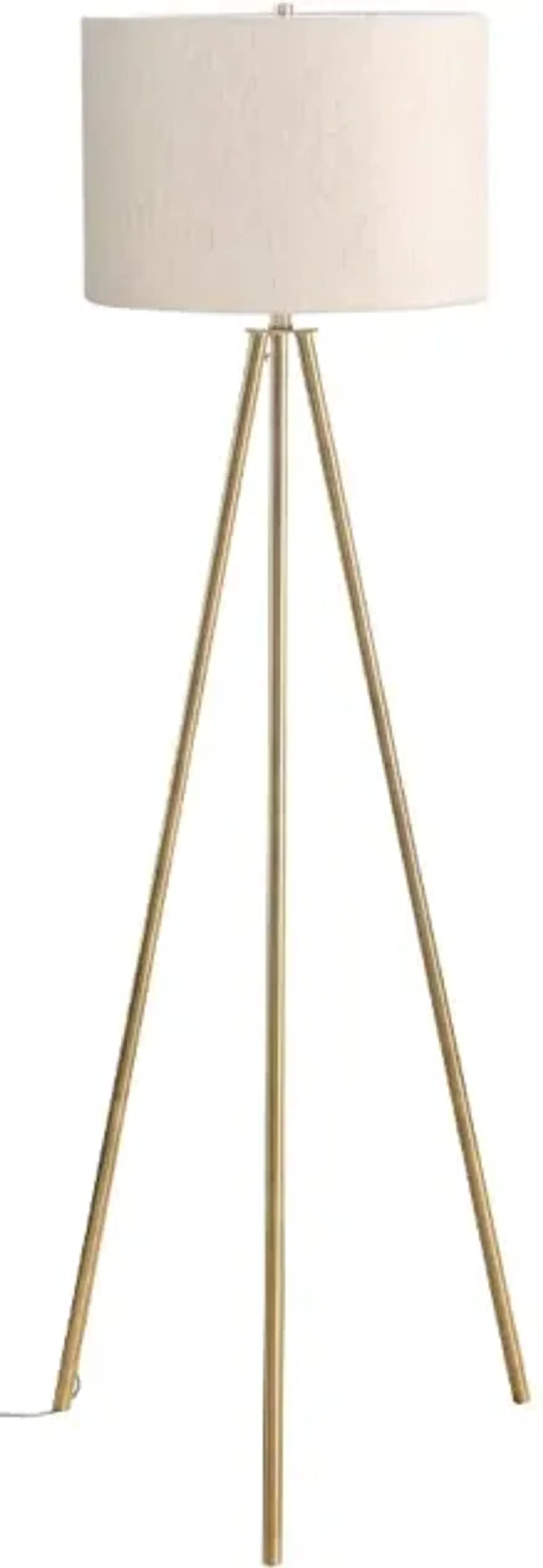 63-Inch Brass Metal Floor Lamp