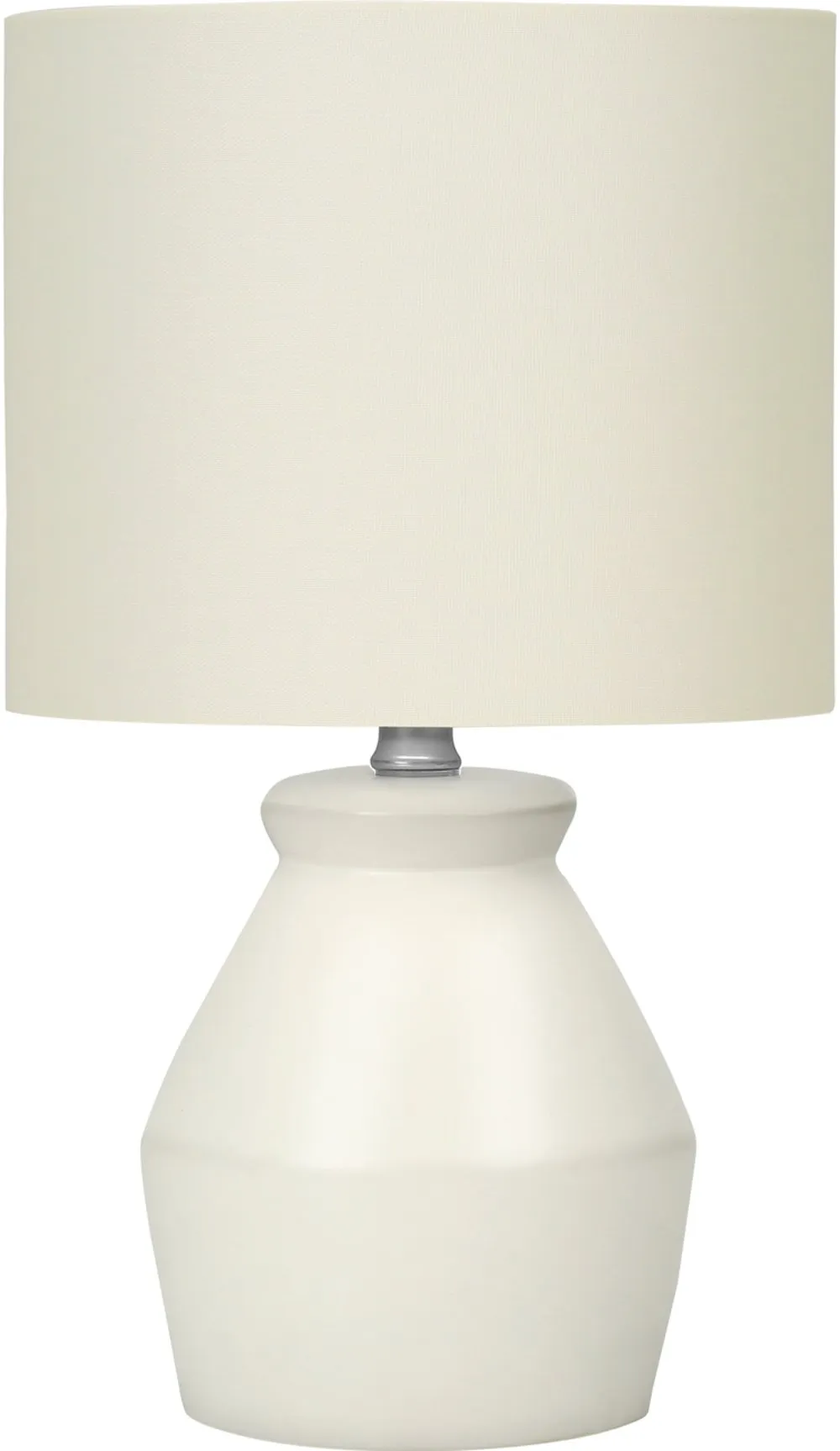 17-Inch Cream Ceramic Table Lamp