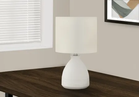 17-Inch Ivory Ceramic Table Lamp