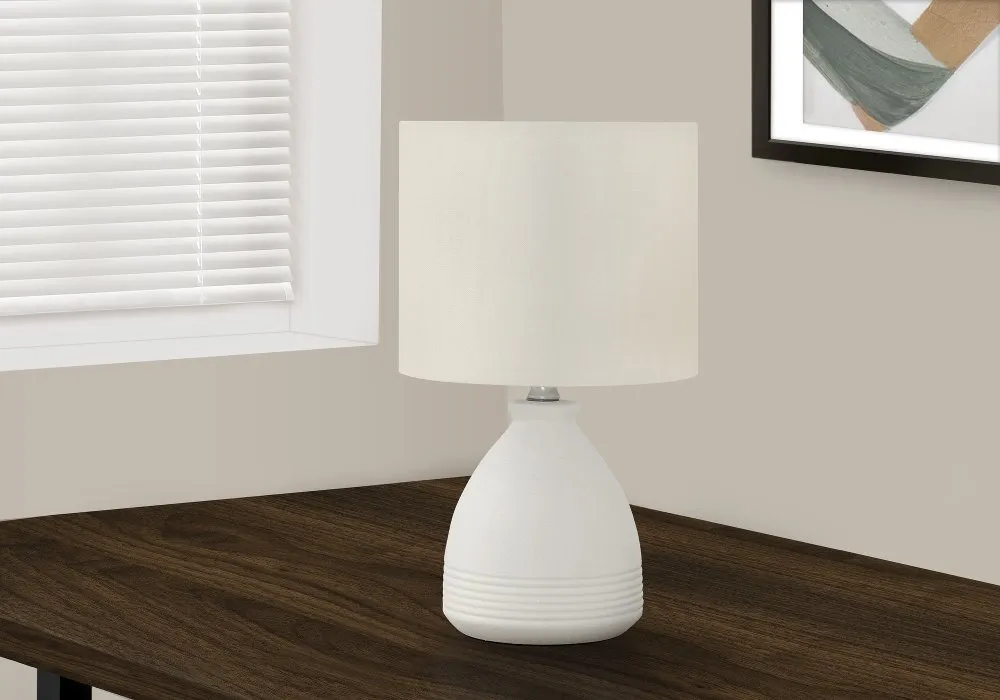 17-Inch Ivory Ceramic Table Lamp