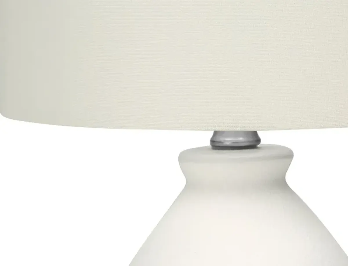 17-Inch Ivory Ceramic Table Lamp