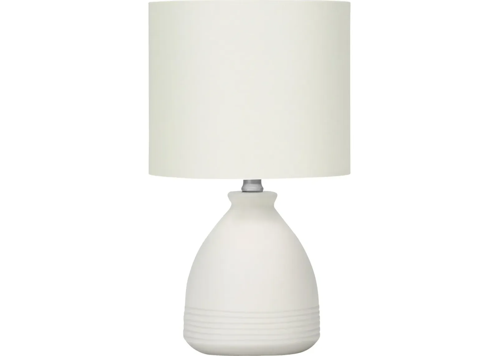 17-Inch Ivory Ceramic Table Lamp