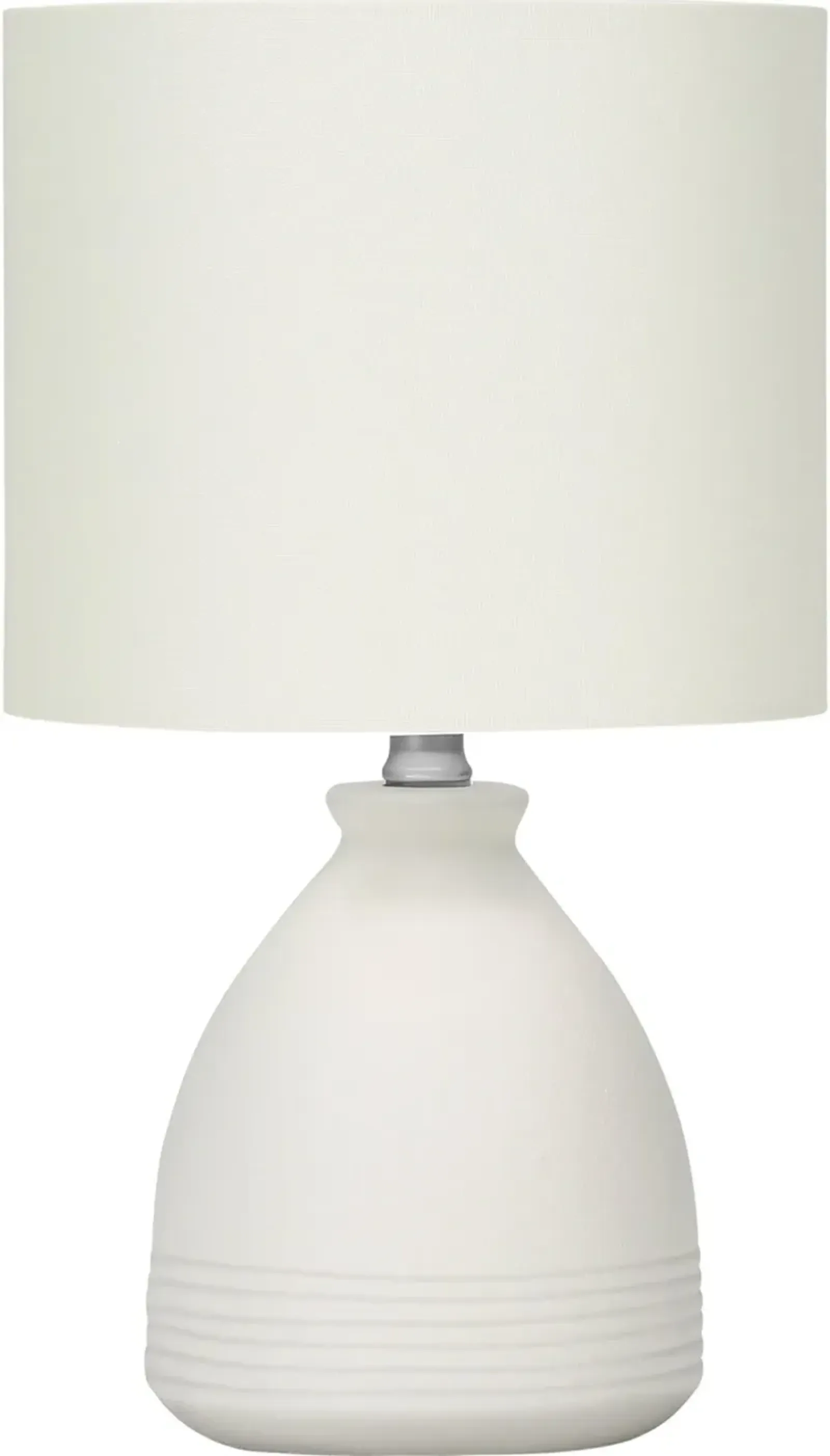 17-Inch Ivory Ceramic Table Lamp